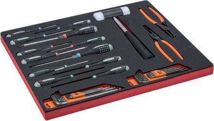 Bahco Foaminlay Fit&Go 3/3 met schroevendraaiers en inbussleutels - 38-delig - FF1A53