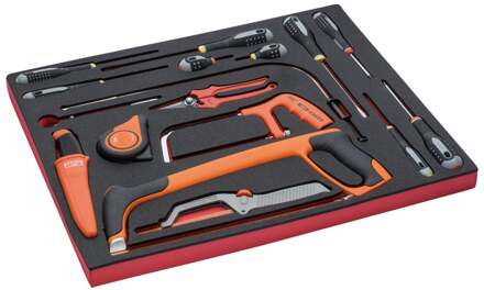 Bahco Foaminlay Fit&Go 3/3 met schroevendraaiers en snijgereedschap - 17-delig - FF1A5021