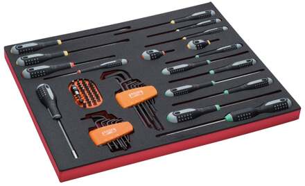 Bahco Foaminlay Fit&Go 3/3 met schroevendraaiers | inbussleutels en bits - 50-delig - FF1A27