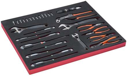 Bahco Foaminlay Fit&Go 3/3 met schroevendraaiers | sleutels en tangen - 28-delig - FF1A67
