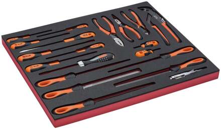Bahco Foaminlay Fit&Go 3/3 met schroevendraaiers | tangen en vijlen - 20-delig - FF1A145