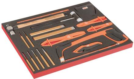 Bahco Foaminlay Fit&Go 3/3 met slag- en snijgereedschap en slangklemtangen - met lasermarkering - 26-delig - FF1A224LM