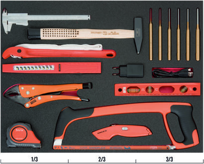 Bahco Foaminlay Fit&Go 3/3 met slaggereedschap en snijgereedschap - 10-delig - FF1A119