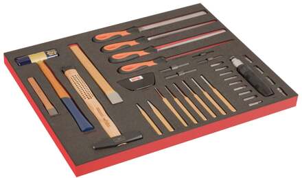 Bahco Foaminlay Fit&Go 3/3 met slaggereedschap en vijlen - met lasermarkering - 40-delig - FF1A204LM