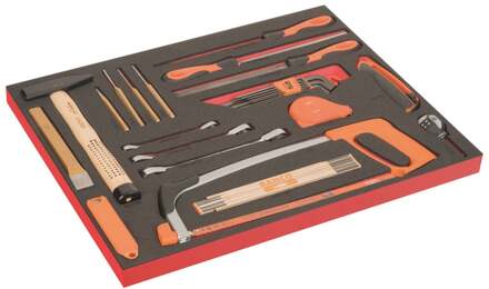 Bahco Foaminlay Fit&Go 3/3 met slaggereedschap | snijgereedschap | vijlen en inbussleutels - met lasermarkering - 36-delig - FF1A216LM