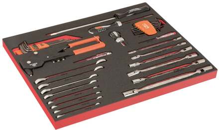 Bahco Foaminlay Fit&Go 3/3 met sleutels en inbussleutels - met lasermarkering - 42-delig - FF1A221LM