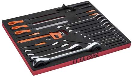 Bahco Foaminlay Fit&Go 3/3 met sleutels en vijlen - 18-delig - FF1A128