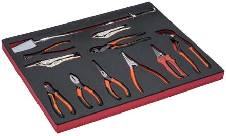 Bahco Foaminlay Fit&Go 3/3 met tangen - 11-delig - FF1A4002