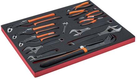 Bahco Foaminlay Fit&Go 3/3 met tangen en moersleutels - 13-delig - FF1A50