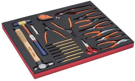 Bahco Foaminlay Fit&Go 3/3 met tangen en slaggereedschap - 21-delig - FF1A23