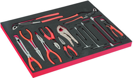 Bahco Foaminlay Fit&Go 3/3 met tangen en T-greep zeskantsleutels - met lasermarkering - 15-delig - FF1A223LM