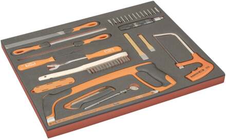 Bahco Foaminlay Fit&Go 3/3 met vijlen | snijgereedschap en bits - 36-delig - FF1A168
