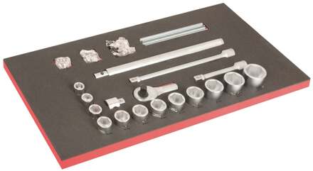 Bahco Foaminlay Fit&Go 40" met doppen en toebehoren 3/4" - 104-delig - FF1B11LM