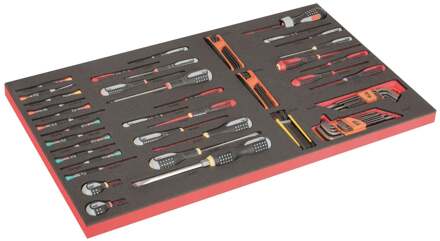 Bahco Foaminlay Fit&Go 40" met schroevendraaiers | ERGO | gleuf | Phillips | Pozidriv | TORX® en inbussleutels - 88-delig - FF1B06LM