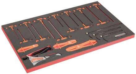 Bahco Foaminlay Fit&Go 40" met schroevendraaiers | T-greep | verstelbare koevoeten | voelermaatjes | 21-delig - FF1B09LM
