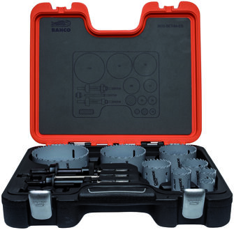 Bahco Gatzagenset | met hardmetalen punt voor o.a. RVS | keramische tegels en hout met spijkers - 12-delig - 3832-SET-84-ES