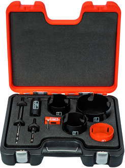 Bahco Gatzagenset mix | Sandflex® Bi-metalen en Superior | 35 mm - 114 mm - 10-delig - 3835-SET-64