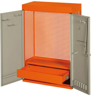Bahco Gereedschapskast met 2 deuren | rood | 900 mm x 250 mm x 602 mm - 1495CD60RED