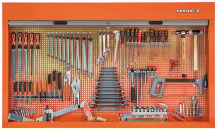 Bahco Gereedschapskast met rolluik 1800 mm | met gereedschapsset voor algemeen gebruik - 110-delig - 1495CS18TS1