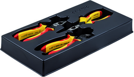 Bahco Gereedschapsset ERGO™ | geïsoleerd | combinatietang | zijsnijtang | punttang - 3-delig - 9897S/3