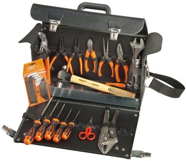 Bahco Gereedschapsset in leren tas | voor algemeen gebruik - 34-delig - 982000350