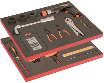 Bahco Gereedschapsset voor automotive | inclusief 2 gevulde foams - 62-delig - FF1ASET-AUTO-M1