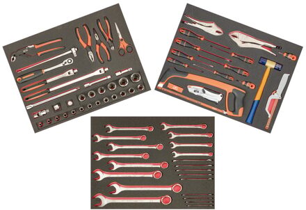 Bahco Gereedschapsset voor MRO | inclusief 3 gevulde foams - 84-delig - FF1ASET-MRO5