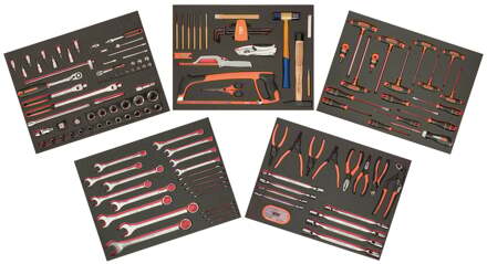 Bahco Gereedschapsset voor MRO | inclusief 5 gevulde foams - 188-delig - FF1ASET-MRO3