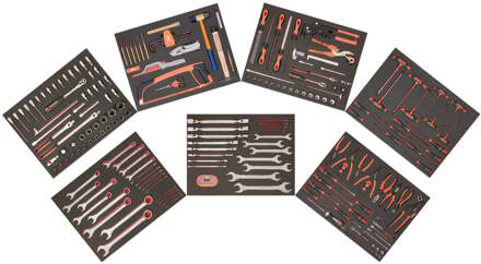 Bahco Gereedschapsset voor MRO | inclusief 7 gevulde foams - 256-delig - FF1ASET-MRO2