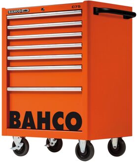 Bahco Gereedschapswagen 'classic' C75 26" met 7 lades | rood | 986 mm x 501 mm x 763 mm - 1475K7RED