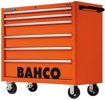 Bahco Gereedschapswagen 'classic' C75 40" met 6 lades | oranje | 986 mm x 501 mm x 1100 mm - 1475KXL6