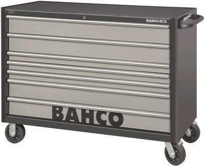 Bahco Gereedschapswagen 'classic' C75 53" met 7 lades | extra breed | zwart-grijs | 1016 mm x 501 mm x 1440 mm - 1476KXXL7BK