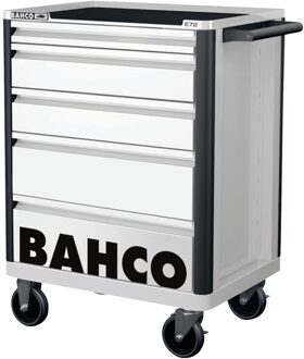 Bahco Gereedschapswagen E72 26" met 5 lades wit 693 mm x 510 mm x 955 mm - 1472K5WHITE