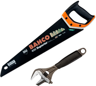 Bahco Handzaag 22T & Moersleutel 8" - 2600-9031