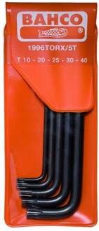 Bahco inbussleutelset kogelk. 5-dlg | 1996TORX/5T