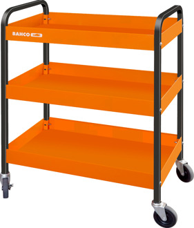Bahco Kar op wielen | aluminium | met drie lagen | oranje | 764 mm x 435 mm x 1051 mm - 1470KC3A