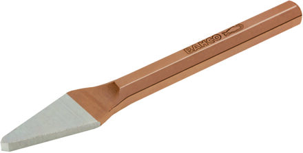 Bahco Koudbeitel | spits | met achthoekige schacht | gelakte koperen afwerking | 6 mm x 125 mm - 3749-125