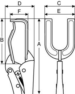 Bahco lasklemtang 200 mm | 2965-200