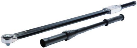 Bahco Mechanische vooraf ingestelde klikmomentsleutel | vrije handplaatsing | vaste ratelkop 500-1500 Nm - 75P1-1500