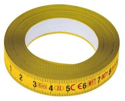 Bahco Meetlint | plakrand voor rechts aflezen | klasse II | metrisch | 6 m - BTR-6-13