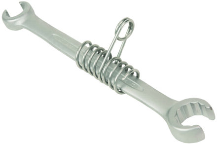 Bahco Open ringsleutel | met veiligheidsveer | doorgezet | verchroomd | lengte 220 mm | 19 mm x 22 mm - TAH1949M-19-22