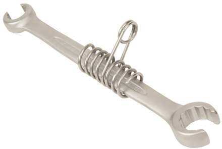 Bahco Open ringsleutel | met veiligheidsveer | doorgezet | verchroomd | lengte 255 mm | 24 mm x 27 mm - TAH1949M-24-27