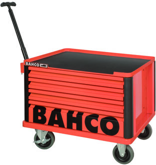 Bahco Opzetkast E72 26" met 4 lades | op wielen | zwart | 693 mm x 510 mm x 396 mm - 1482K4BKW