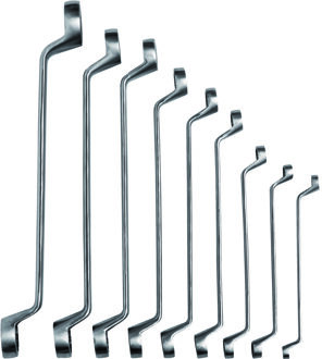 Bahco Ringsteeksleutelset | roestvaststaal | metrisch | doorgezet - 9-delig - SS011-9-3