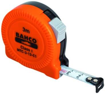 Bahco Rolbandmaat | kunststof casette | compact | klasse-I | metrisch | breedte 13 mm | 3 m - MTC-3-13-C1
