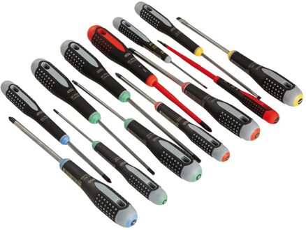 Bahco Schroevendraaier ERGO™ | driecomponentengreep | gleuf | Phillips | Pozidriv | TORX® - 13-delig  - BE-9879