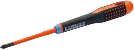Bahco Schroevendraaier ERGO™ | geïsoleerd | VDE | driecomponentengreep | smal blad | combitip | 6 mm/PZ2 - BE-8720SL