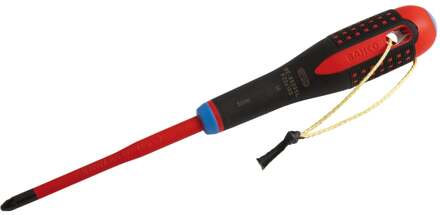Bahco Schroevendraaier ERGO™ | met Kevlar-koord | VDE | driecomponentengreep | zeskantkling | Pozidriv | PZ2 x 100 mm - TAH - TAHBE-8820SL