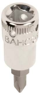 Bahco Schroevendraaierdopsleutel 1/4" | met 4-punts veiligheidsoplossing | vierkantaansluiting | Phillips | PH3 - TAH08-PH3