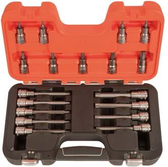 Bahco Schroevendraaierdopsleutels 1/2" | zeskant | TORX® bits - 18-delig - koffer - S18TORX